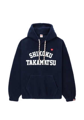 A BATHING APE® hooded graphic sweater - Blue