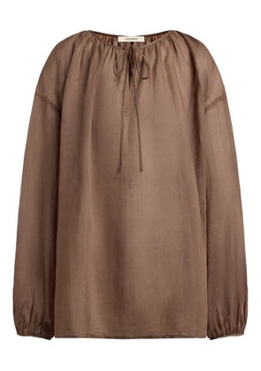 12 STOREEZ rami blouse - Brown