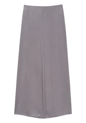 ANINE BING Alanna silk charmeuse skirt - Grey