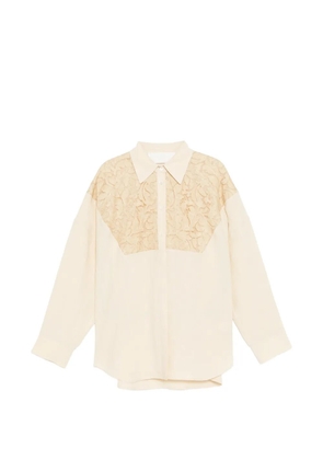 LESS patchwork shirt - Neutrals