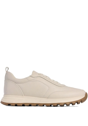 12 STOREEZ leather sneakers - Neutrals