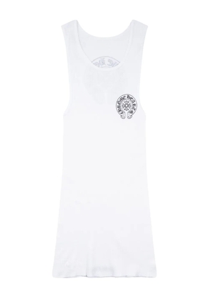 Chrome Hearts horseshoe-detail round-neck tank top - White