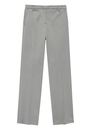 ANINE BING pressed-crease straight-leg trousers - Grey