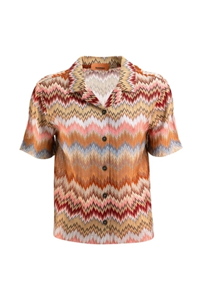 Missoni chevron-patternerd shirt - Orange