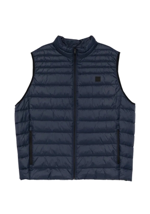 BOSS zipped padded gilet - Blue