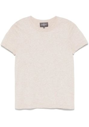 BOMPARD fine-knit T-shirt - Neutrals