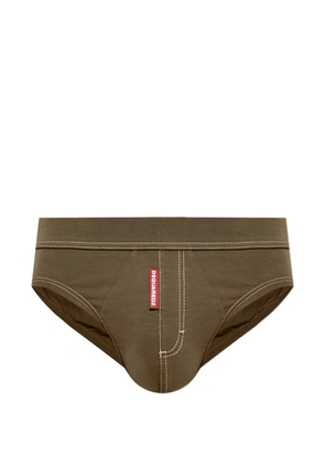 DSQUARED2 topstitch briefs - Green