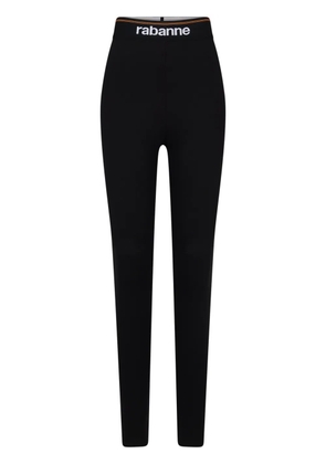 Rabanne Bodyline logo-waistband leggings - Black