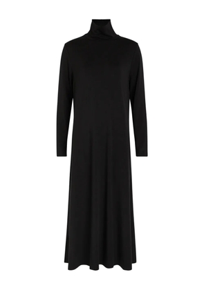 Eileen Fisher roll-neck long-sleeve midi dress - Black