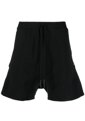 Boris Bidjan Saberi drawstring-waist cotton shorts - Black