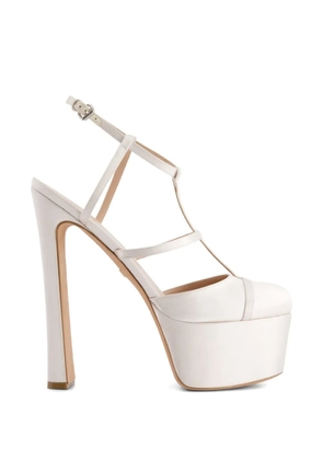 Giambattista Valli satin platform sandals - Neutrals