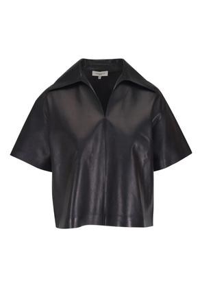 Lafayette 148 leather blouse - Black