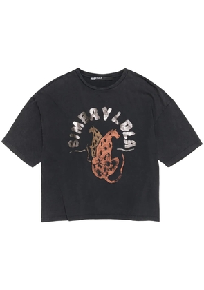 Bimba y Lola logo-print T-shirt - Grey