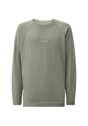 C.P. Company logo-embroidered sweatshirt - Green