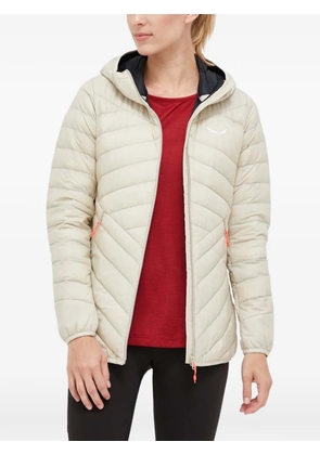 Salewa hooded quilted jacket - Neutrals