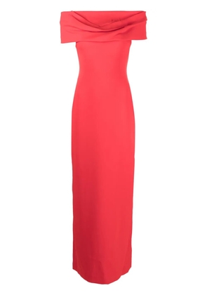 Solace London Eva off-shoulder maxi dress - Red