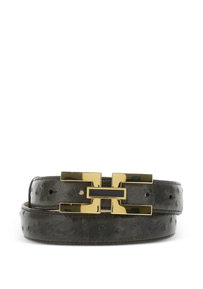 Elisabetta Franchi buckle leather belt - Brown