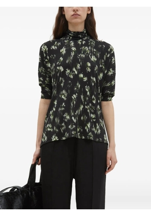 Christian Wijnants Thandi high-neck floral-print top - Black