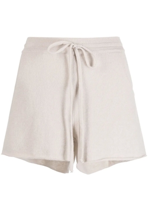 Teddy Cashmere Portofino drawstring cashmere shorts - Neutrals