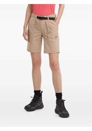 Mammut Runbold IV logo-print shorts - Neutrals