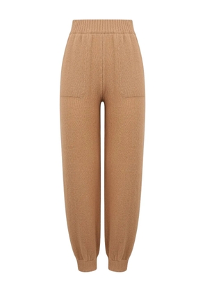MSGM ribbed wool track pants - Neutrals