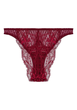 Fleur Of England lace-trimmed brazilian briefs - Red
