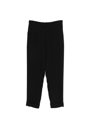 P.A.R.O.S.H. cuffed-hem trousers - Black