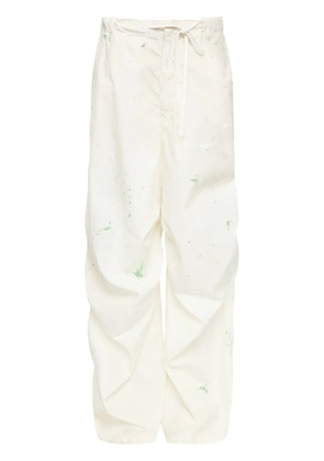 MM6 Maison Margiela paint-splatter trousers - White