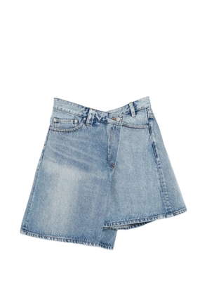 JNBY asymmetric layered shorts - Blue