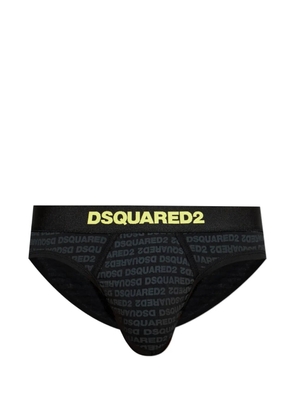 DSQUARED2 logo-print briefs - Black