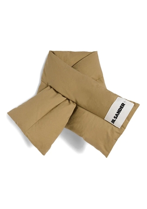 JIL SANDER+ down scarf - Brown