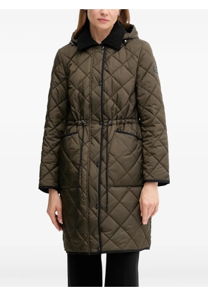DKNY quilted hooded parka - Green