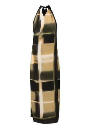 Lenny Niemeyer abstract-print silk beach dress - Multicolour