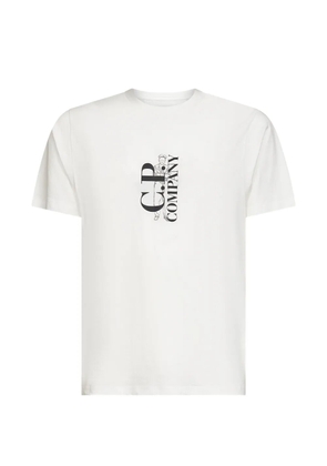 C.P. Company ribbed logo-print T-shirt - White