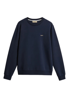 Woolrich logo interlock crew-neck sweater - Black