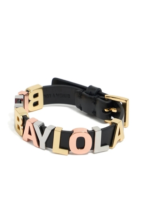 Bimba y Lola logo-lettering bracelet - Black