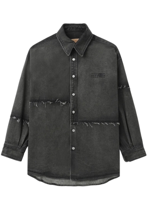 MM6 Maison Margiela numbers-embroidered shirt - Grey