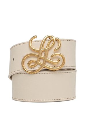 LUISA SPAGNOLI Danville monogram-buckle belt - Neutrals