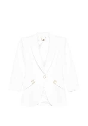 Elisabetta Franchi gold-tone trim jacket - White