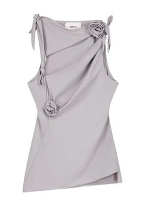 Coperni knotted flower top - Grey