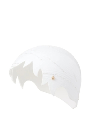 Maison Michel Eleonor beaded felt hat - White