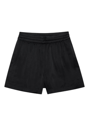 ANINE BING Kam elasticated-waist shorts - Black