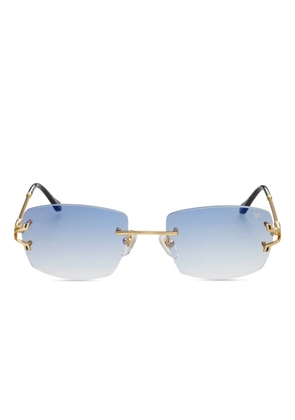 Vintage Frames Company Bal Harbour rimless sunglasses - Gold