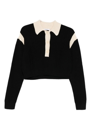 Patrizia Pepe colour-block sweater - Black
