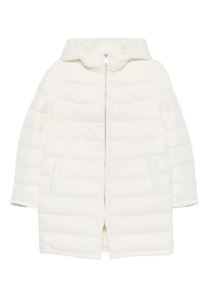 Liska hooded quilted jacket - White