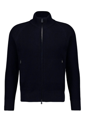 Piacenza Cashmere knitted bomber jacket - Blue
