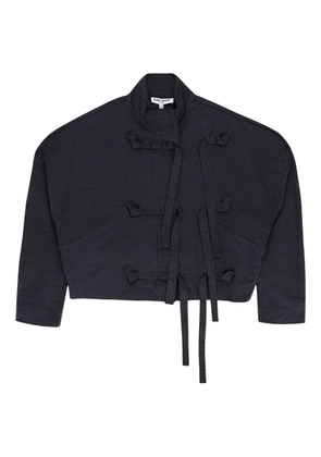 Opening Ceremony tie-fastening wool jacket - Black
