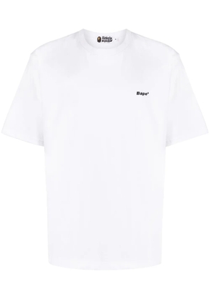 A BATHING APE® logo-patch cotton T-shirt - White