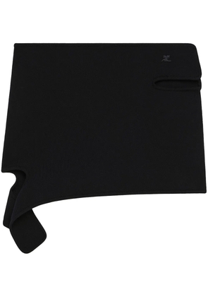 Courrèges loop-knit mini skirt - Black