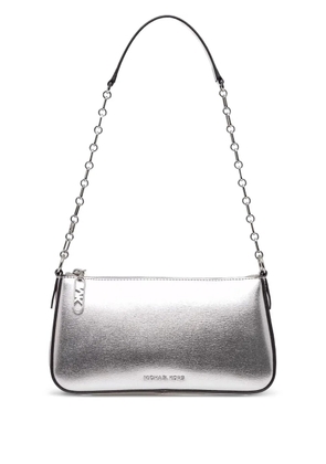 Michael Michael Kors Empire metallic leather shoulder bag - Silver